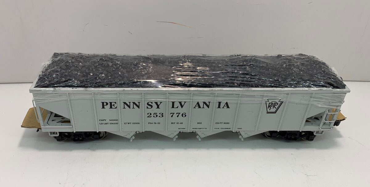 K-Line 6-22293 O Gauge PRR Die Cast 4-Bay Hopper #253776