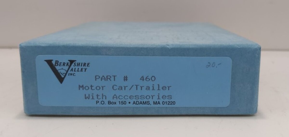 Berkshire Valley 460 O Motor Car/Trailer Kit w/Accessories Unpainted Kit