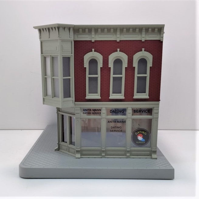 MTH 30-90233 O Assembled Anita Mann Dating Service 2-Story Building