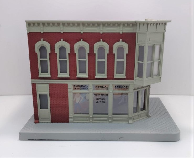MTH 30-90233 O Assembled Anita Mann Dating Service 2-Story Building