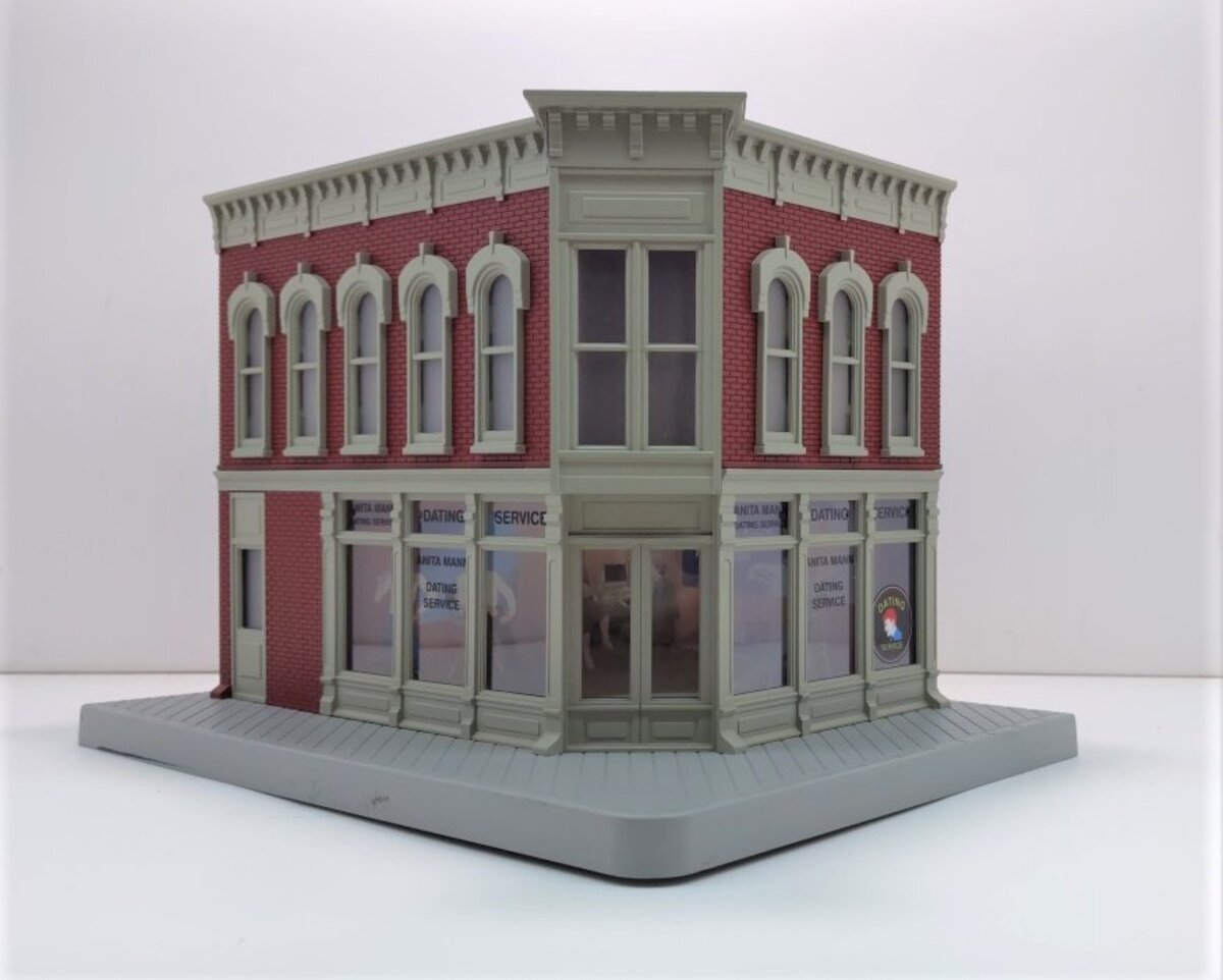 MTH 30-90233 O Assembled Anita Mann Dating Service 2-Story Building