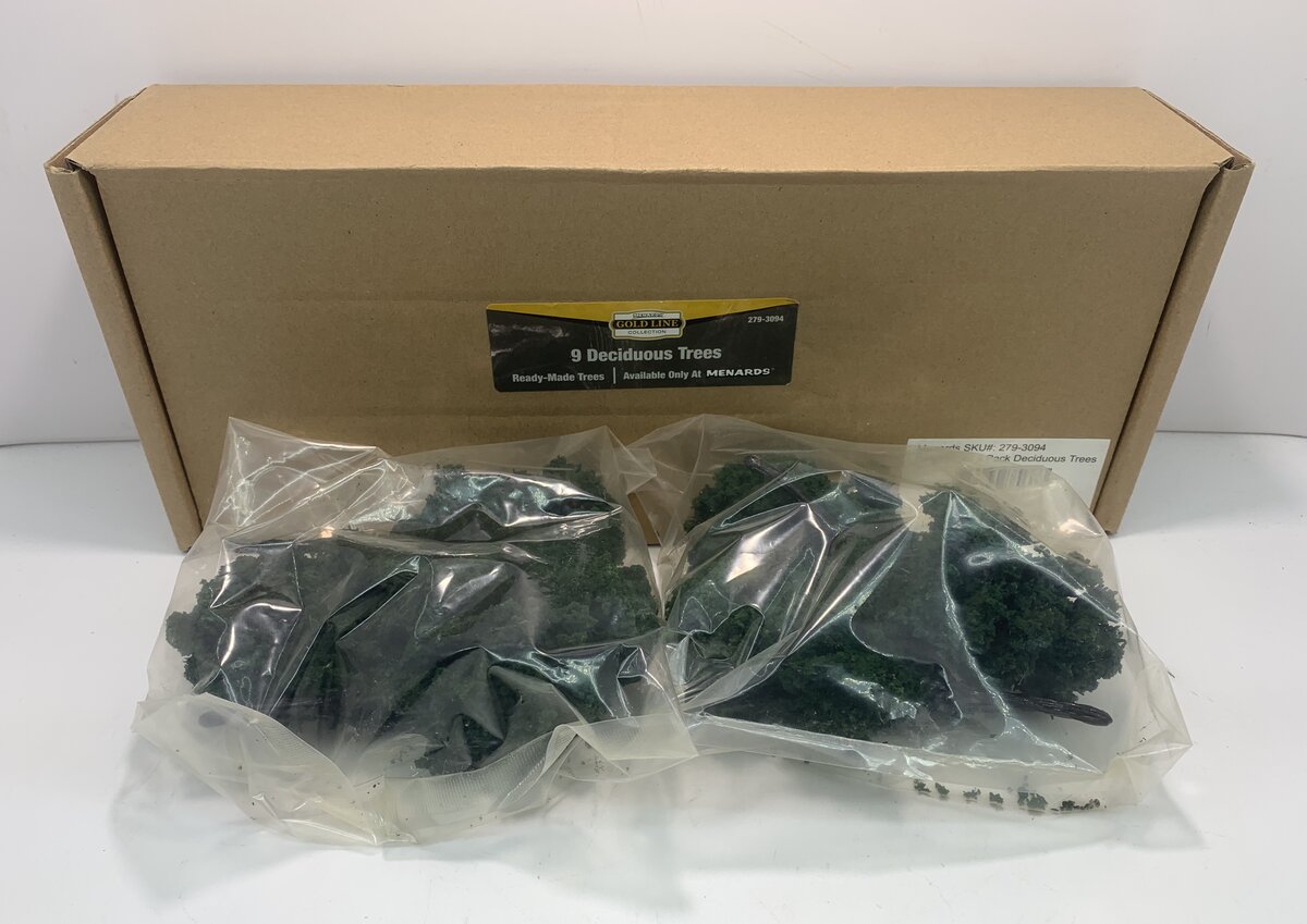 Menards 279-3094 O Gauge Deciduous Trees (Pack of 9)