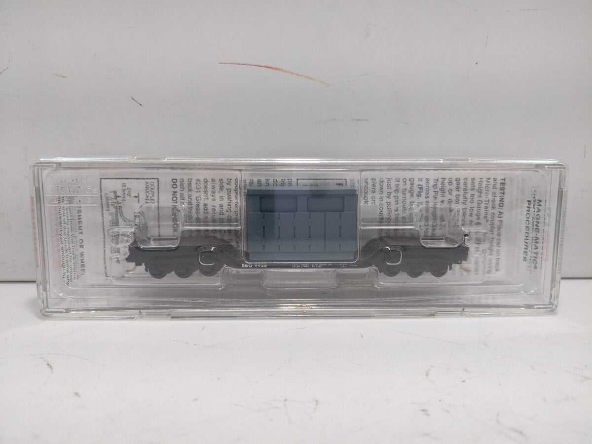 Micro-Trains 10900210 N B&O Heavyweight Depressed Center Flatcar w/Load #9935