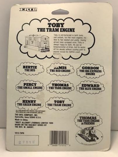 Ertl 1012 Thomas & Friend Diecast Toby The Tram Engine