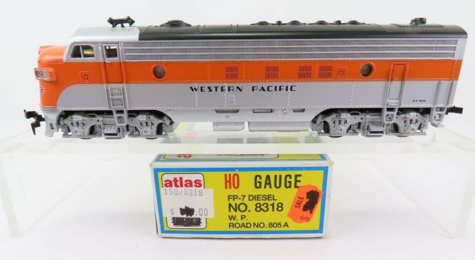 Atlas 8318 HO Scale Western Pacific FP-7 Diesel Locomotive #805A