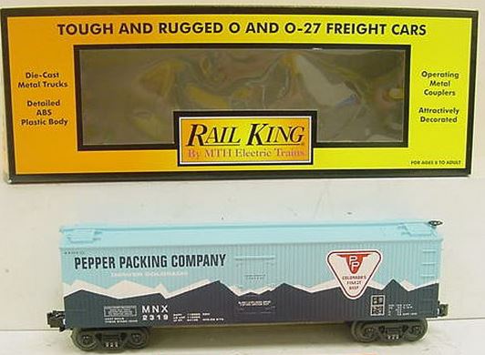 MTH 30-7816 O Gauge Pepper Packing Refrigerator Car #2319