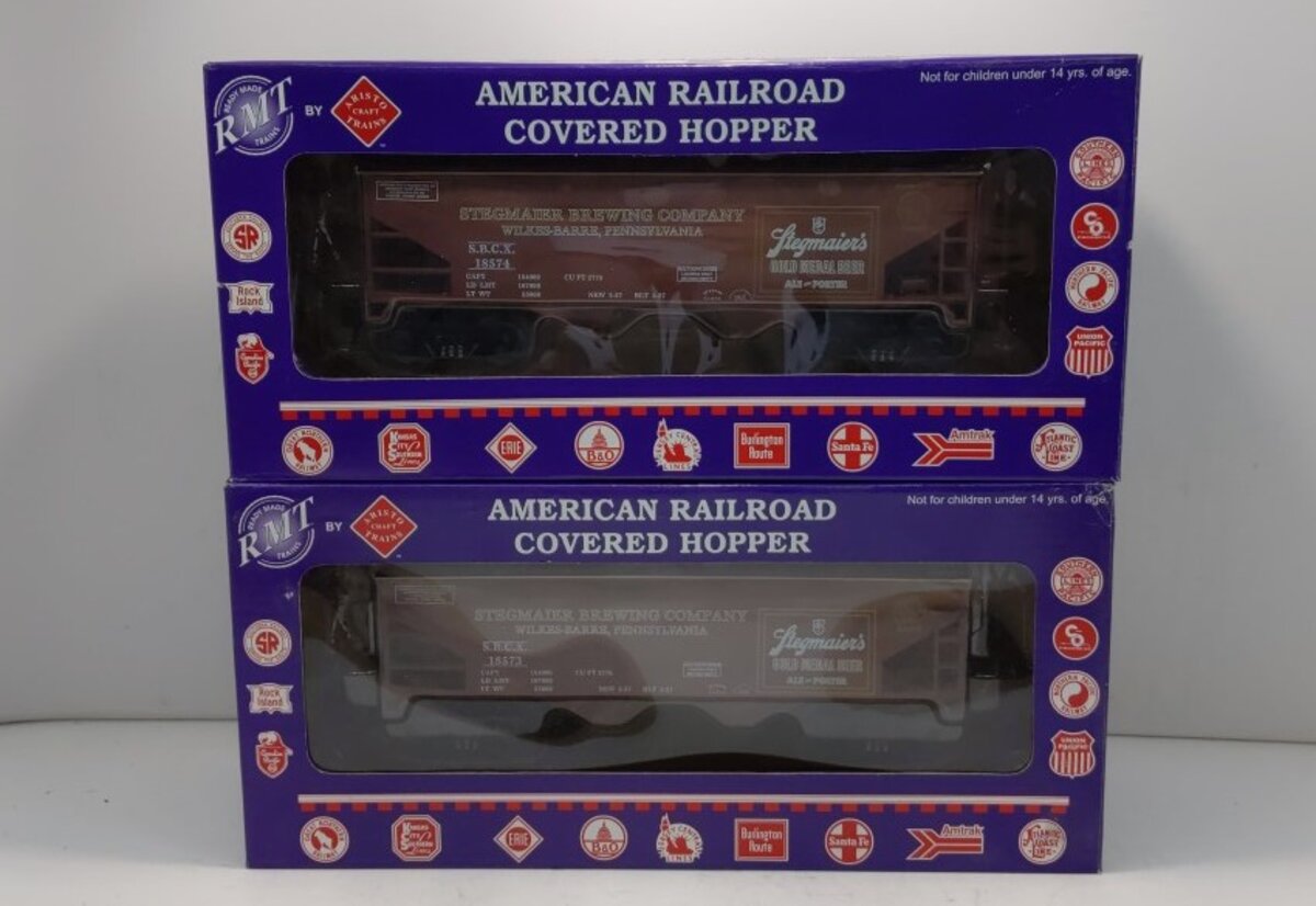 RMT 96389 O 2-Bay Cvd. Hopper Stegmaier Beer 2pack