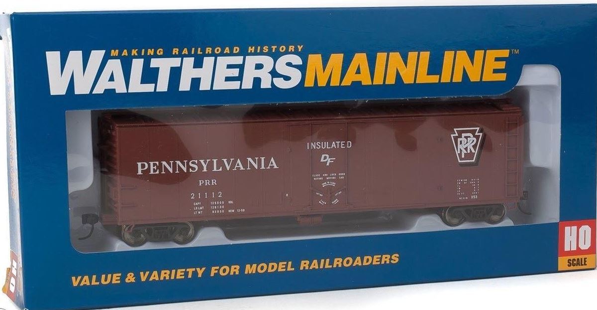 Walthers 910-2812 HO Pennsylvania Railroad 50' PC&F Insulated Boxcar RTR #21112