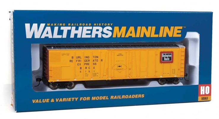 Walthers 910-3755 HO Burlington Refrigerator Express 50' AAR Mech Reefer #5151