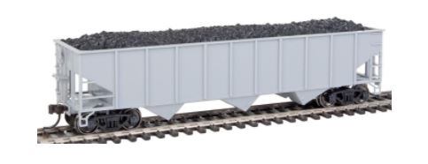 Atlas 20002908 HO Undecorated AAR 70 Ton 3-Bay Open Hopper with Standard Ends
