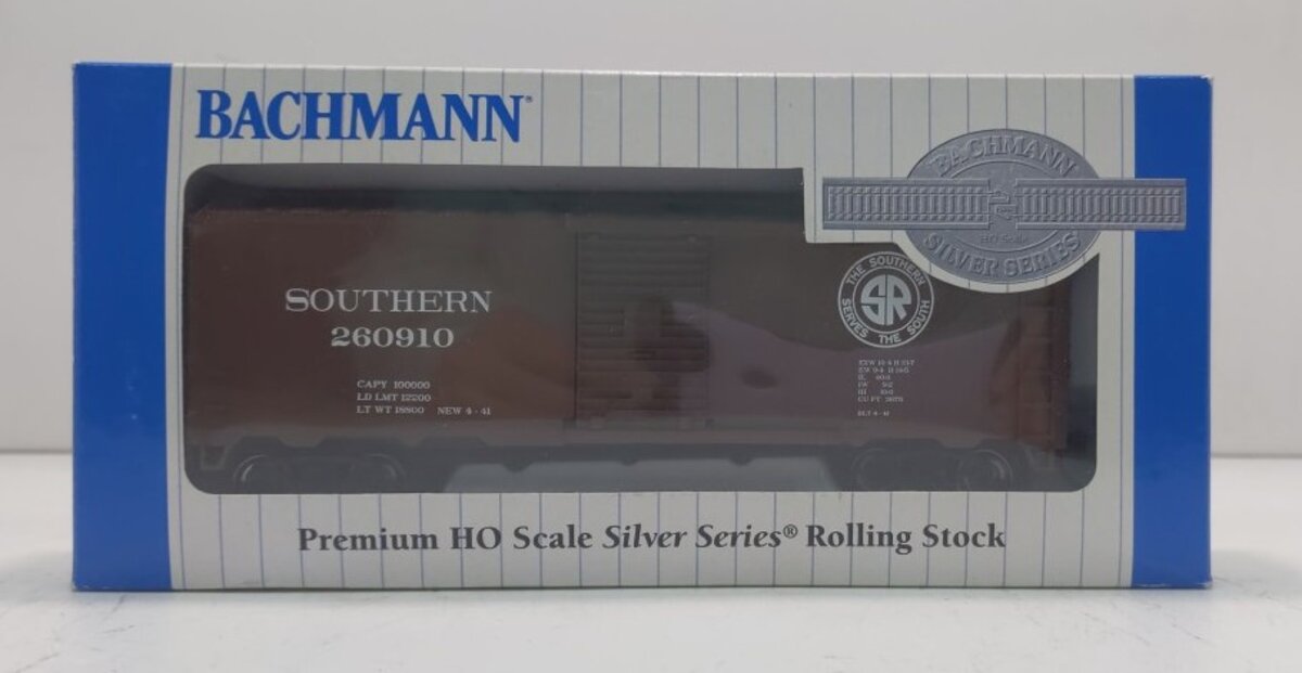Bachmann 17004 HO Southern 40' Box Car 40' Steel Boxcar #260910