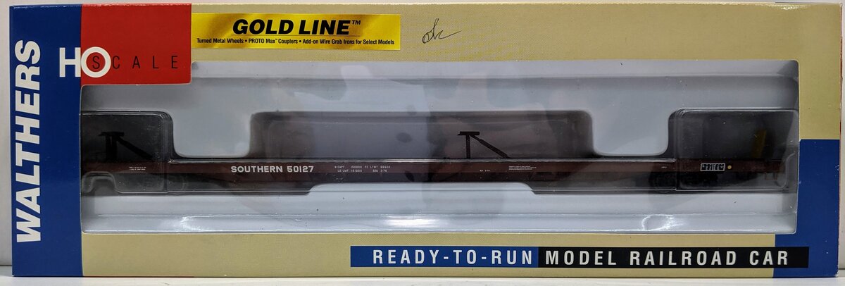 Walthers 932-40305 HO Gold Line Southern 89' Flush Deck Flat Car #50127