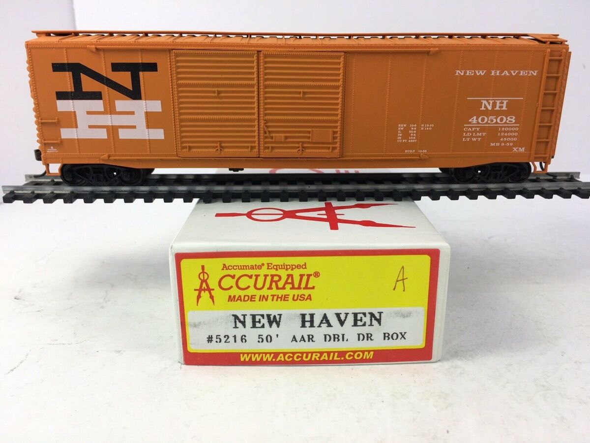Accurail 5216 HO New Haven AAR 50' Riveted-Side Double-Door Boxcar Kit