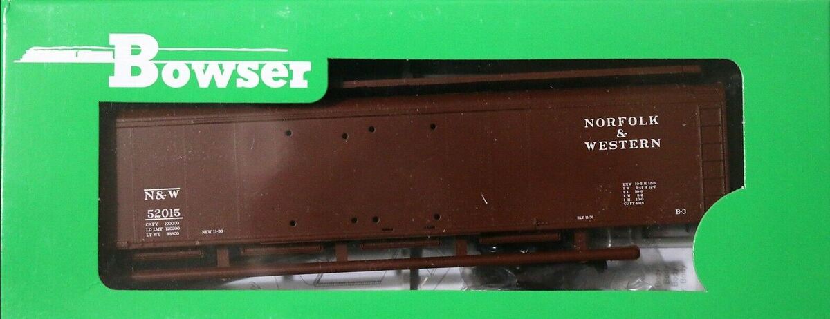 Bowser 60163 HO Norfolk & Western X32 4 Door Boxcar #52015