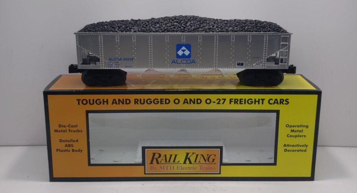 MTH 30-75604 O Alcoa 4-Bay Hopper Car #50238