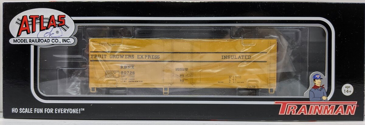 Atlas 20002730 HO Scale FGE #80726  40' Plug Door Boxcar