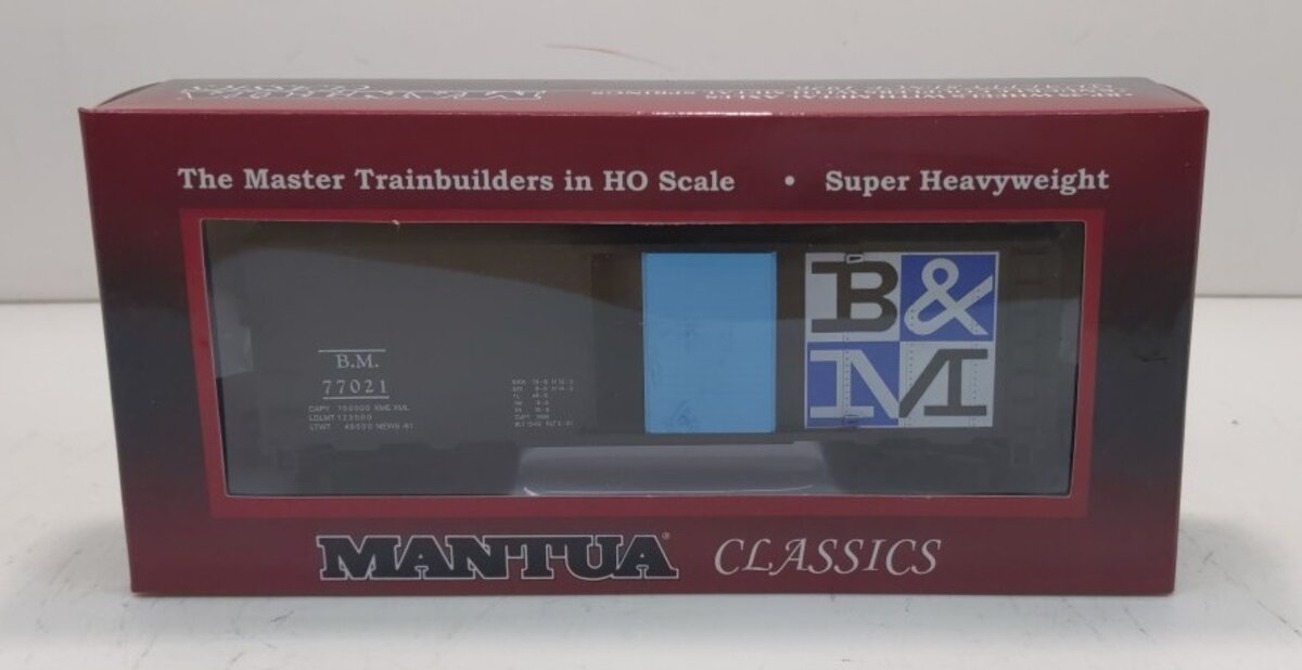 Mantua 734530 HO B&M Checkerboard 40' Sliding Door Box