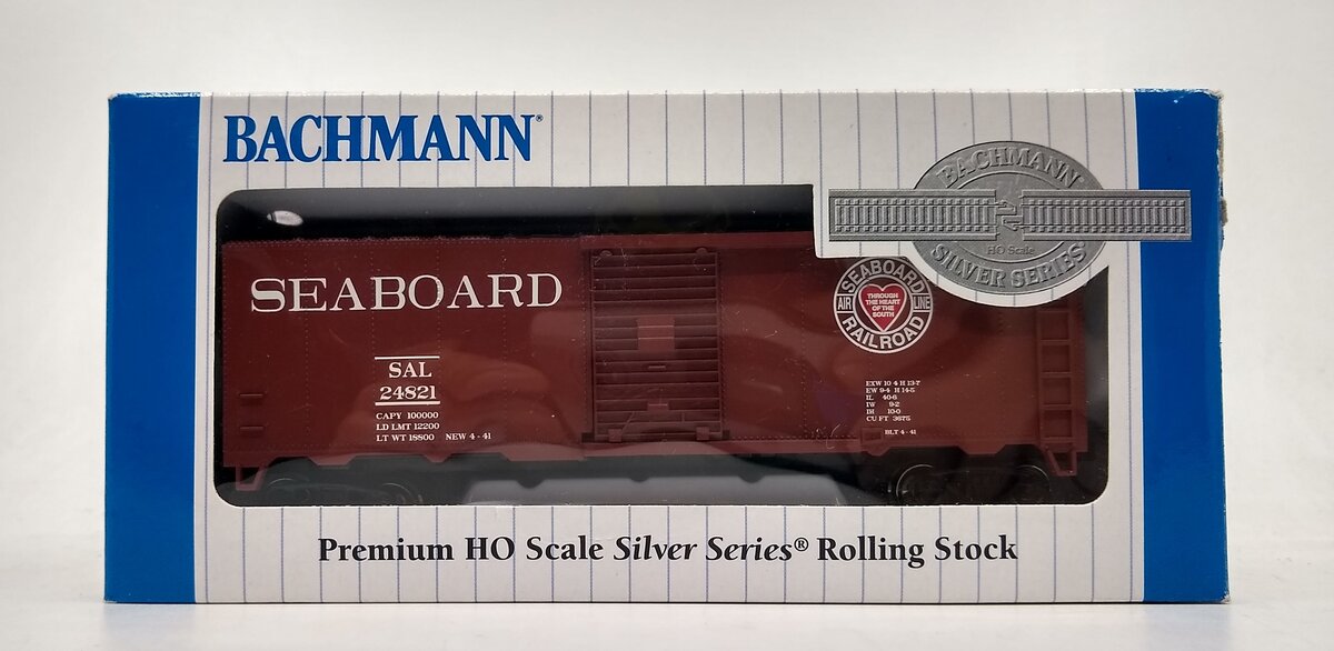 Bachmann 17046 HO Seaboard 40' Steel Boxcar #24821