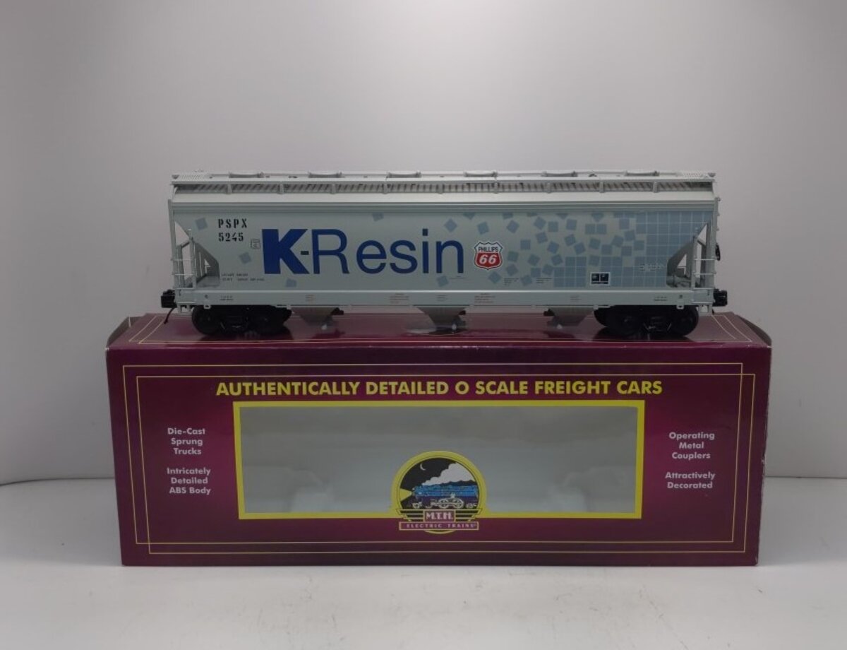 MTH 20-97864 O K-Resin 3-Bay Centerflow Covered Hopper #5248
