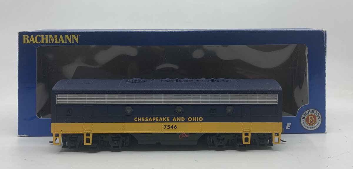 Bachmann 63808 HO Chesapeake & Ohio F7B Locomotive #7546