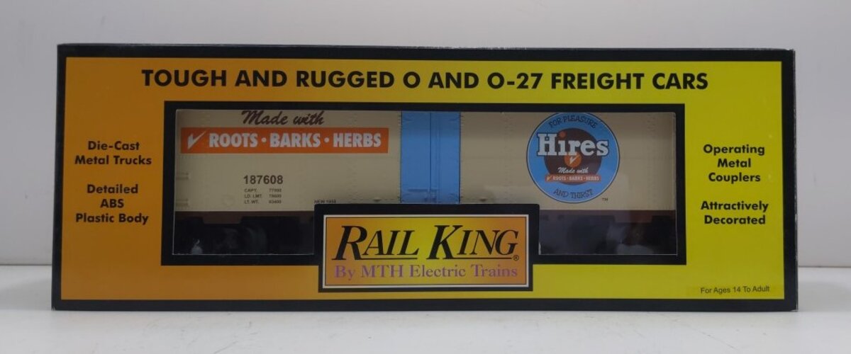 MTH 30-78075 Hires Root Beer Modern Reefer Car