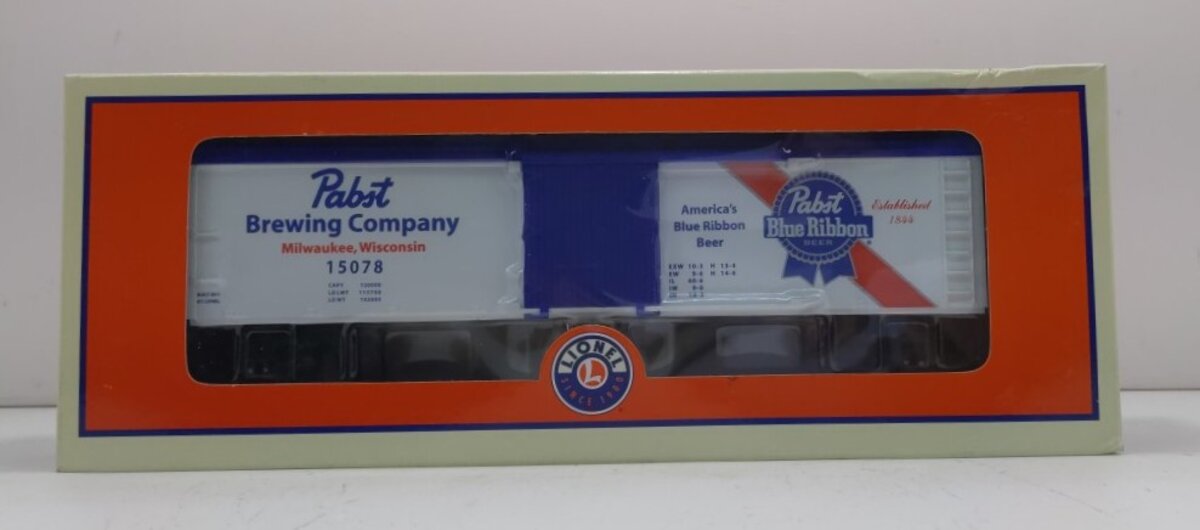 Lionel 6-15078 O Gauge Pabst Wood-Sided Reefer Car