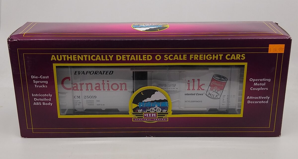 MTH 20-94282 O Carnation Milk Reefer Car #25019