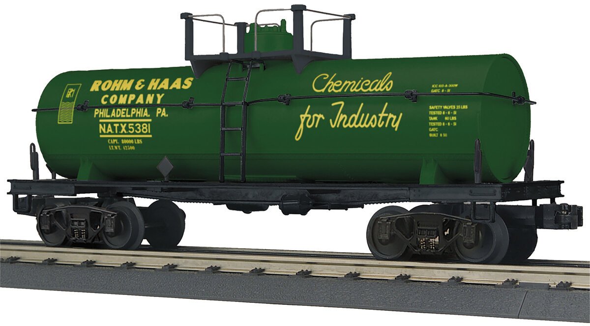 MTH 30-73543 O-27 Tank, Rohm & Haas Company #5381