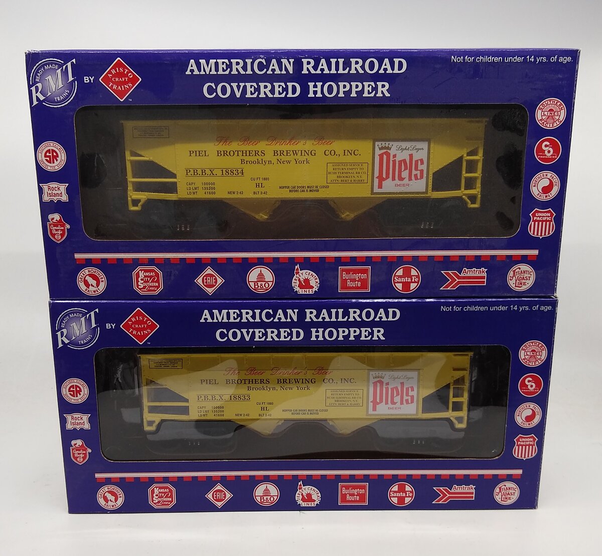 RMT 96388 O 2-Bay Cvd. Hopper Piels Beer/2pk