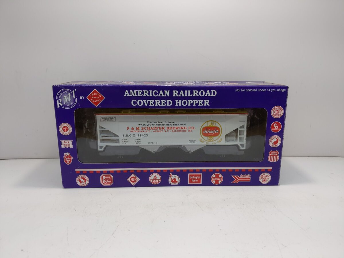 RMT 96396 O Schaefer Beer Covered Hopper Car #18423