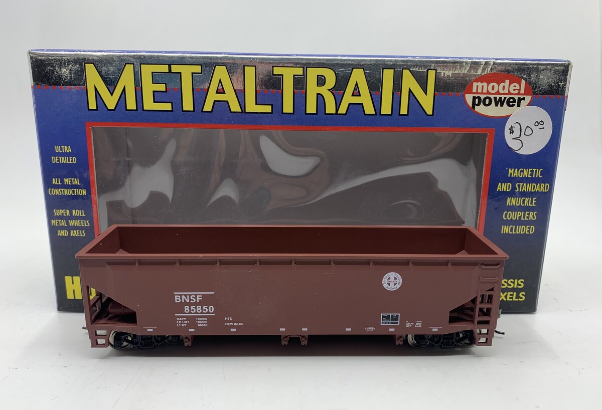 Model Power 2212 HO Scale BNSF 40' Metal Quad Hopper #85850