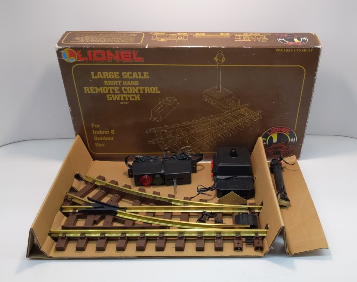 Lionel 8-82007 G Scale Right Hand Remote Switch Turnout For Indoor & Outdoor