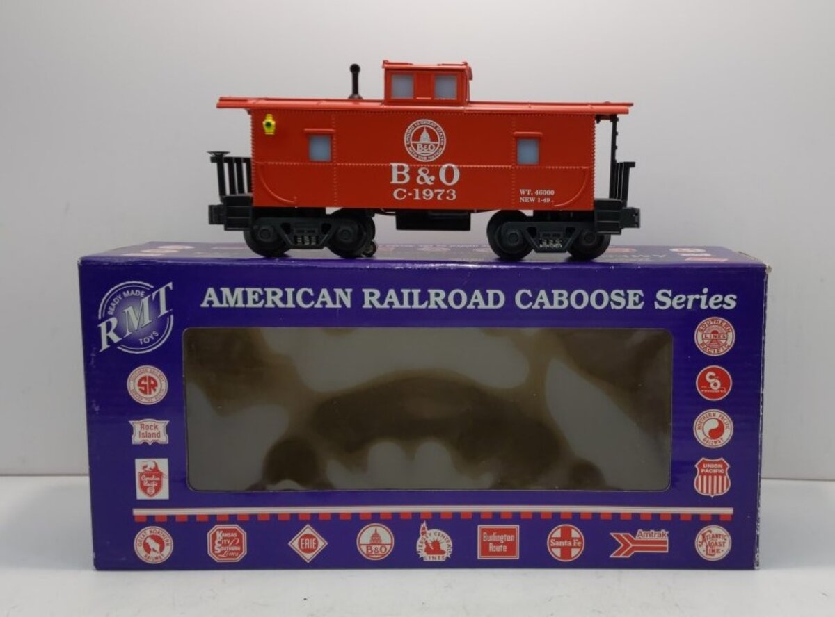 RMT CAB231 B&O Lighted Caboose w/ Marker Lights & Figure #C-1973