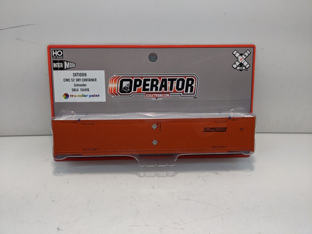 Scale Trains SXT10516 HO Schneider CIMC 53'' Dry Container SNLU #154416