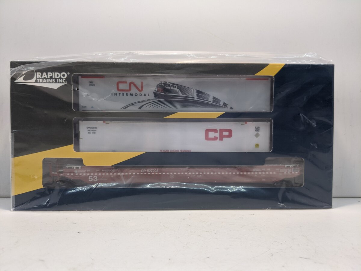 Rapido 401003 HO CP Gunderson Husky Stack w/ Containers #527203