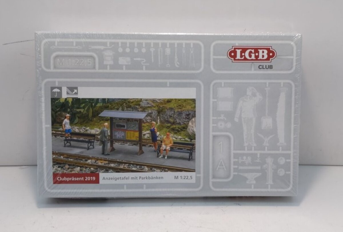 LGB POLA 2019 LGB G Scale Indicator Board w/Park Benches Kit