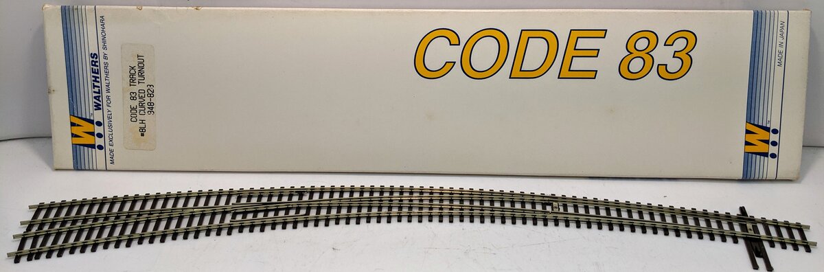 Walthers 948-828 HO Scale Code 83 Track # 8 Left Hand Curved Switch/Turnout