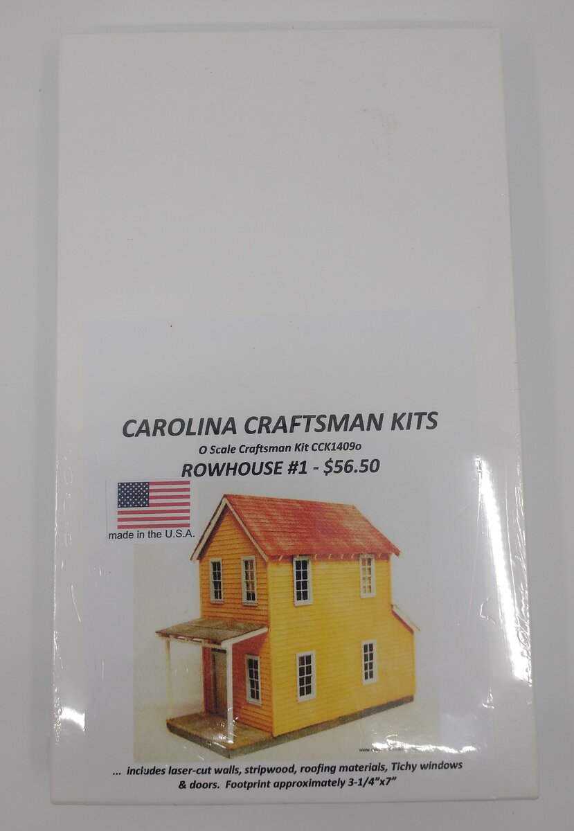 Carolina Craftsman 1409 O Scale Rowhouse #1 Kit