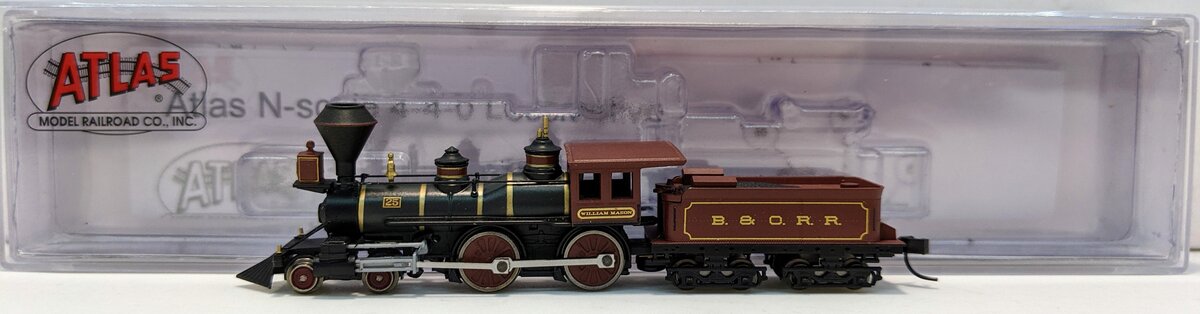 Atlas 40000732 N Scale Baltimore & Ohio 4-4-0 Steam Locomotive & Tender #25