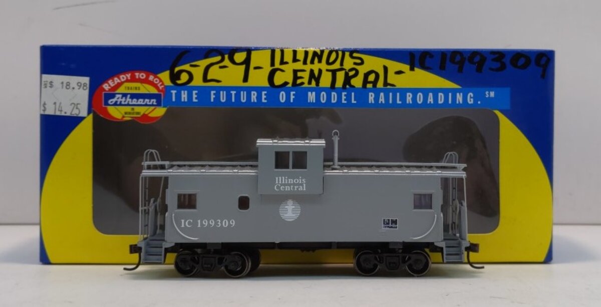Athearn 75226 HO Scale Illinois Central Wide Vision Caboose #199309