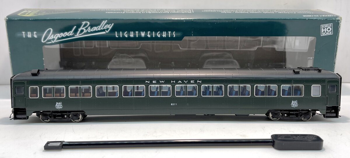 Rapido Trains 109099 HO New Haven 10-Window Smoker Coach #8511