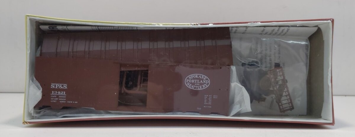 Red Caboose RC-8056-5 HO Spokane Portland & Seattle 40' AAR Box Car # 13421 Kit