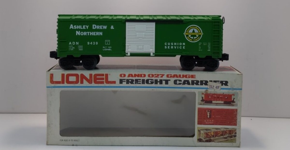 Lionel 6-9439 O Gauge Ashley Drew & Northern Boxcar