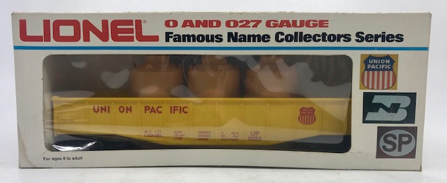 Lionel 6-9283 Union Pacific Gondola with 5 Canisters