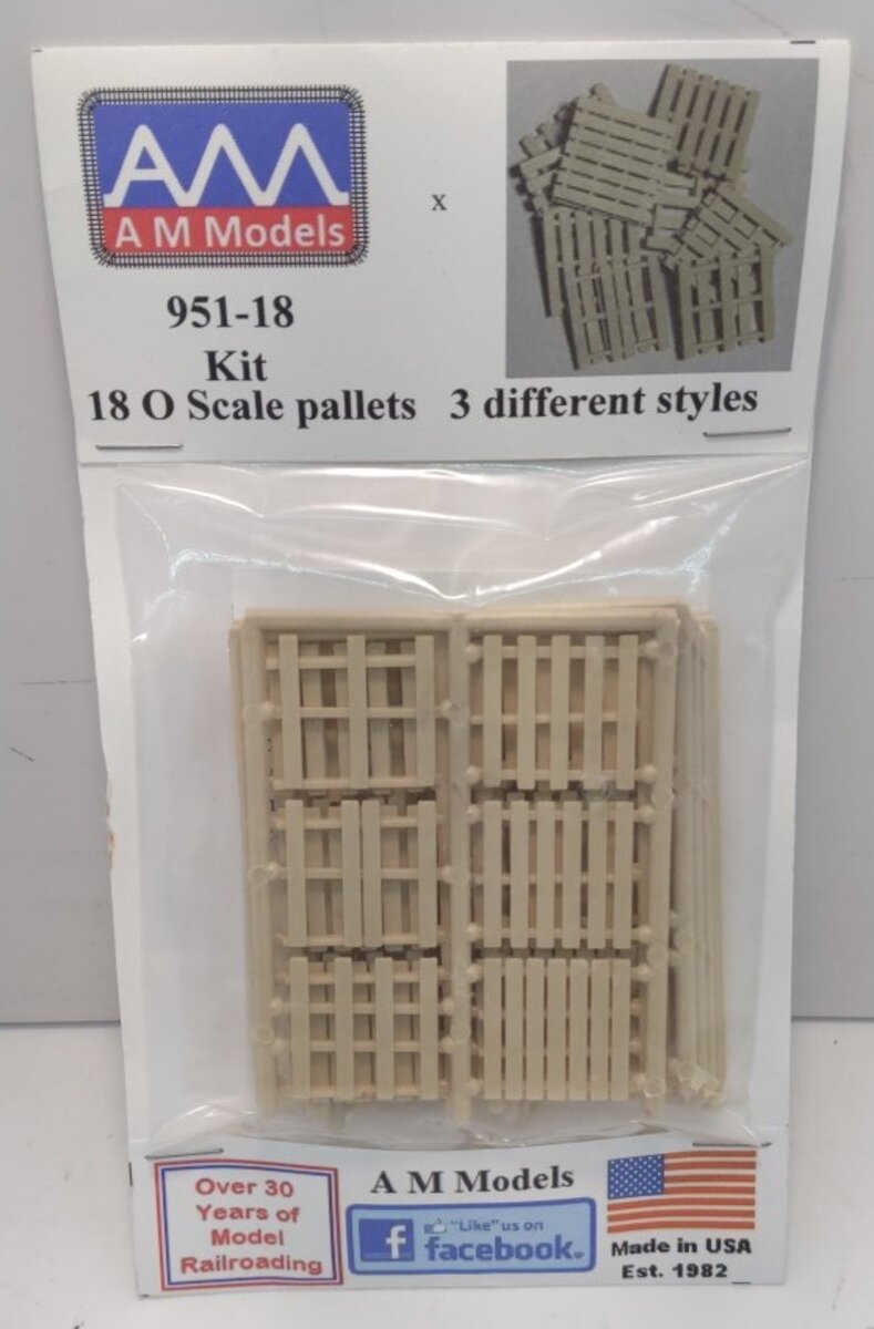 AM Models 951-18 Plastic Skids (Pack of 18)