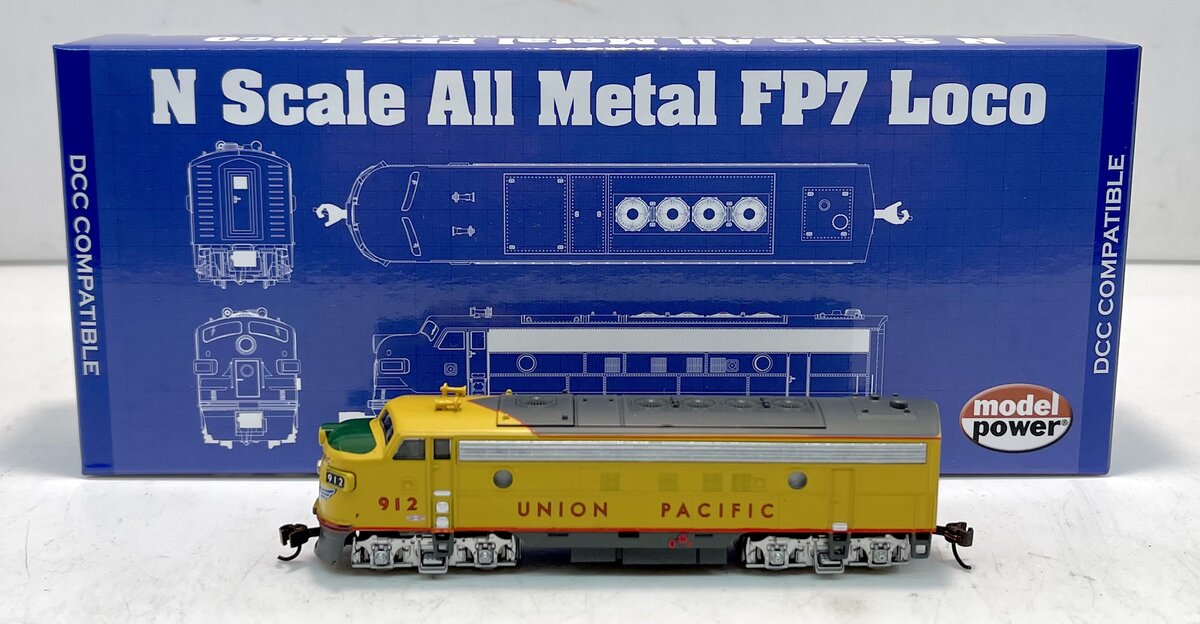 Model Power 87445 N Union Pacific EMD FP7A Phase II Diesel Loco Standard DC