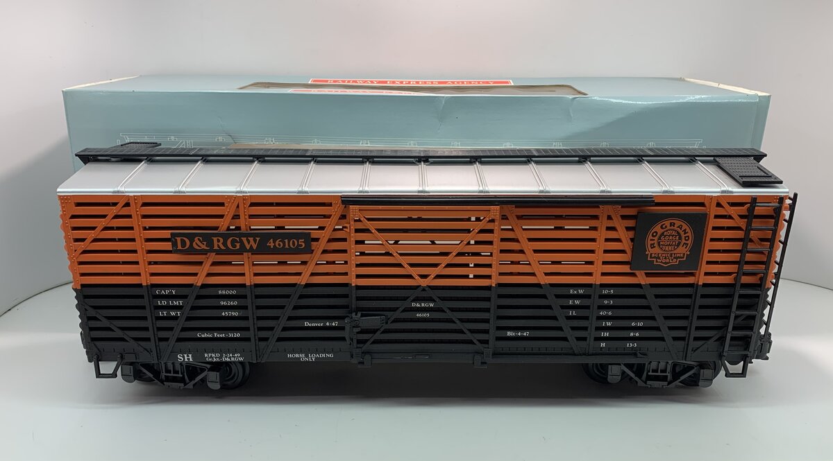 Aristo-Craft 46105 G Scale Denver & Rio Grand Western Stock Car