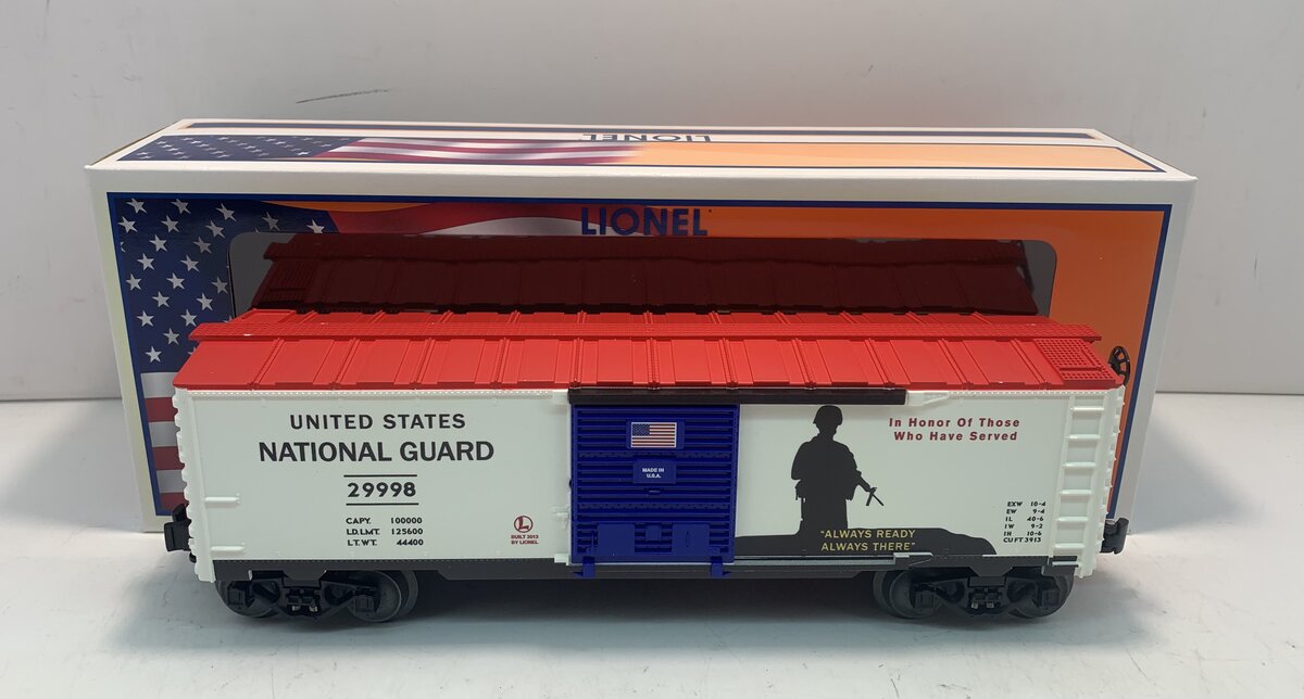 Lionel 6-29998 O USA National Guard Boxcar