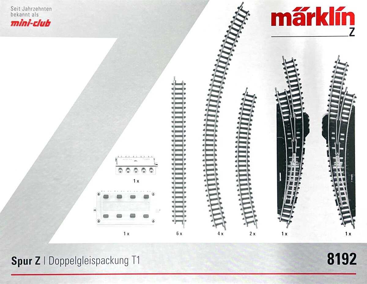 Marklin 8192 Z T1 Double Track Extension Set