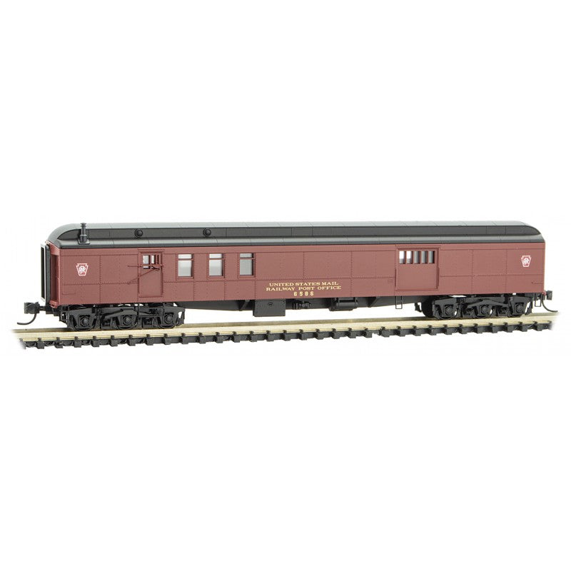 Micro-Trains 14800360 N Pennsylvania 70' Heavyweight Mail Baggage Car #6586